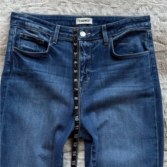 L'AGENCE Ruth High-Rise Straight Jeans in Cambridge Size 30 - Picture 10 of 16